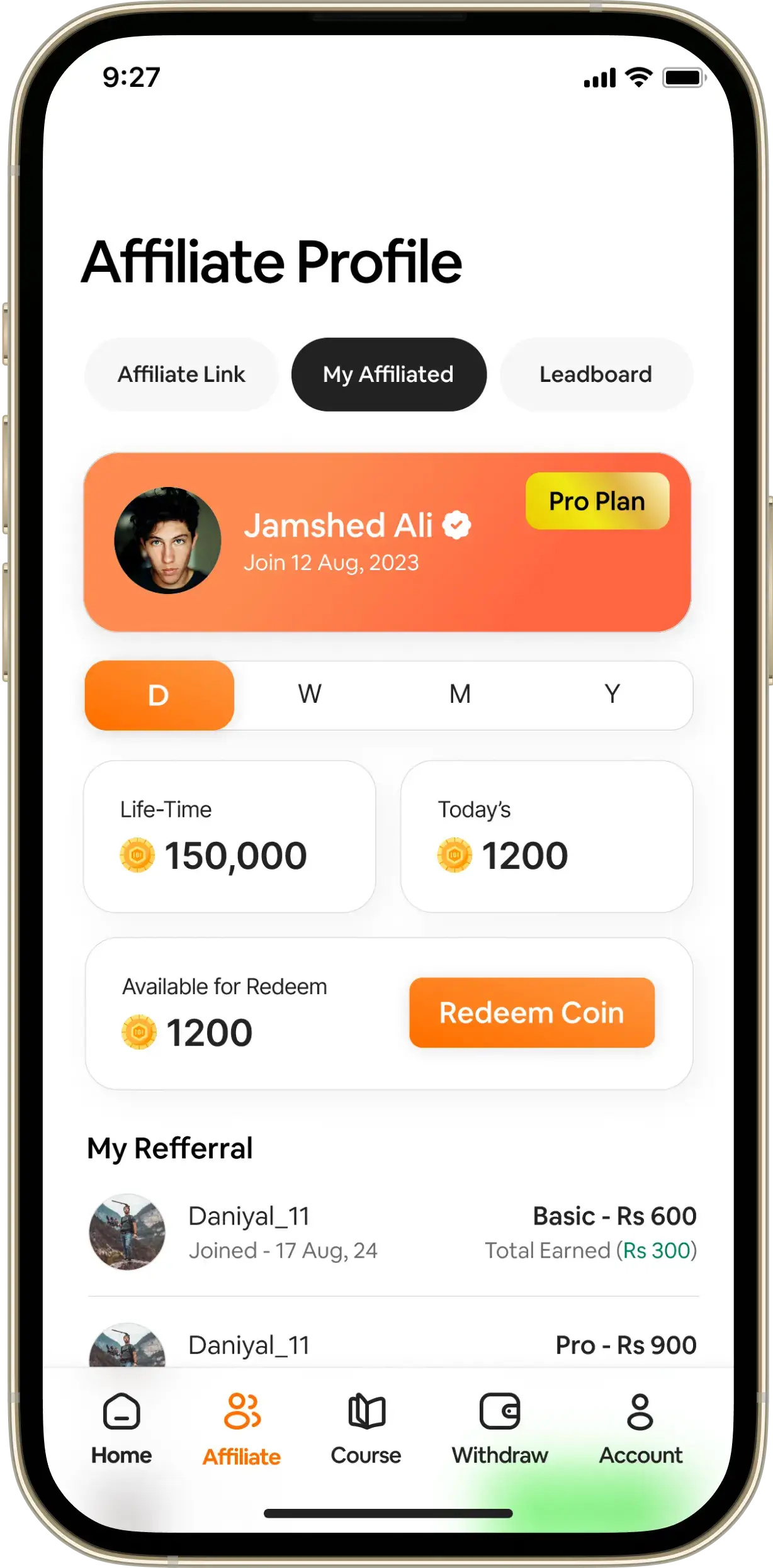 mobile app